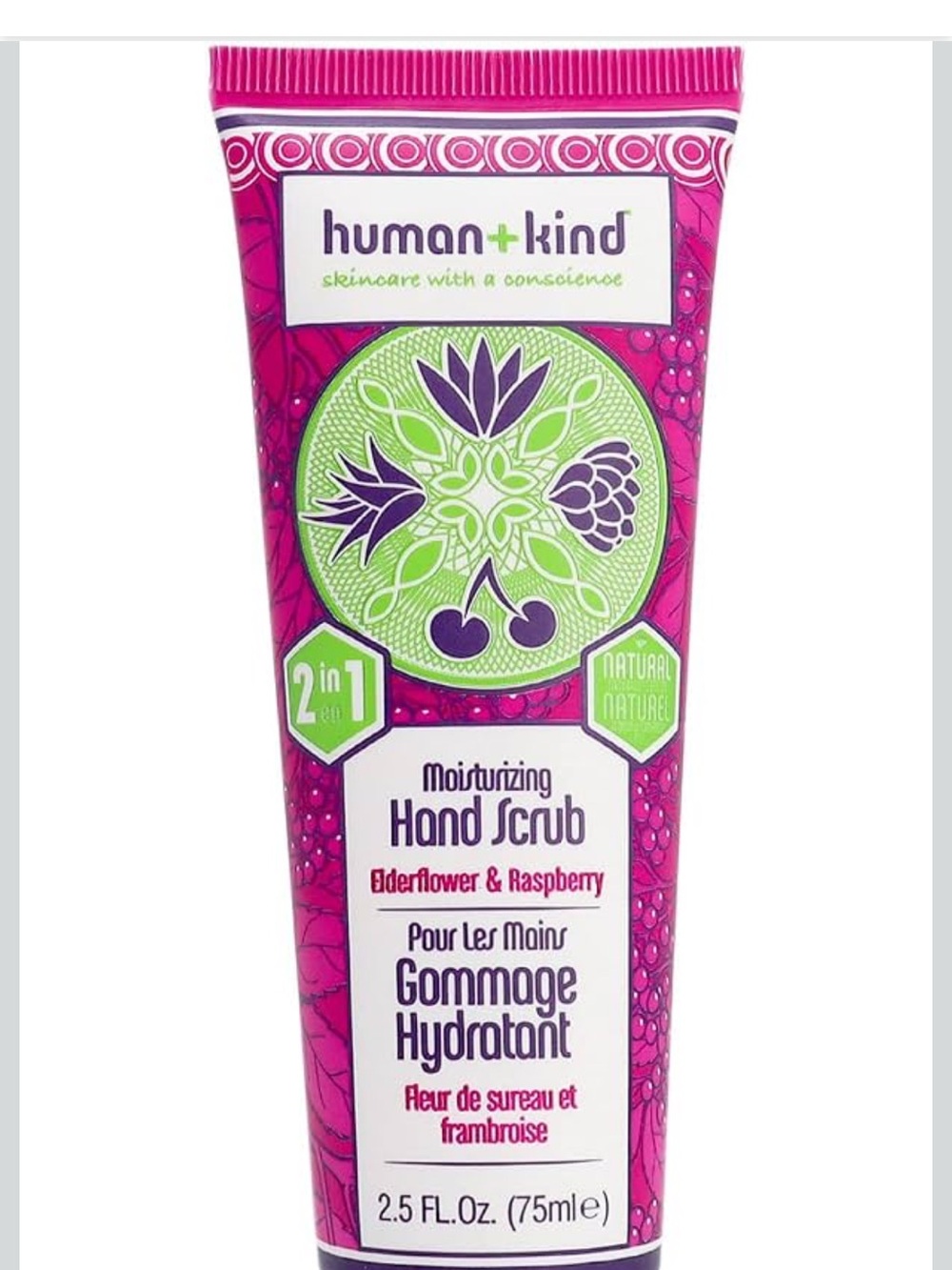 Human+Kind Moisturizing Hand Scrub Gentle Repair for Dry, Cracked & Peeled Skin